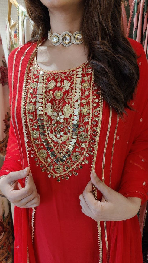 Beaded Kundan Choker Necklace